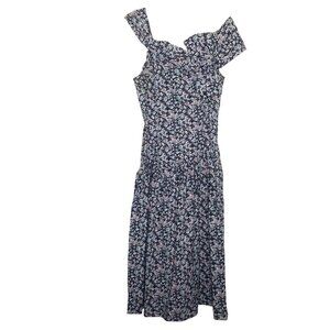 Vintage Jessica‎ McClintock Gunne Sax Maxi Dress Size 13/14 Floral USA